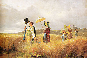 Der Sonntagsspaziergang, Carl Spitzweg, 1841. Foto: wiki