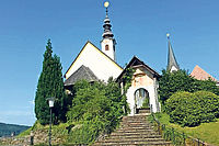 Für zwei Wochen Kirche der Protestanten: Die katholische Rosenkranzkirche im österreichischen Maria Wörth. Fotos: pv